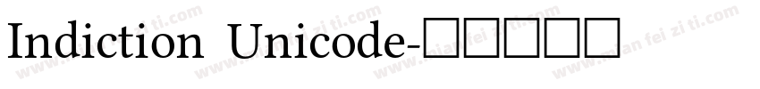 Indiction Unicode字体转换